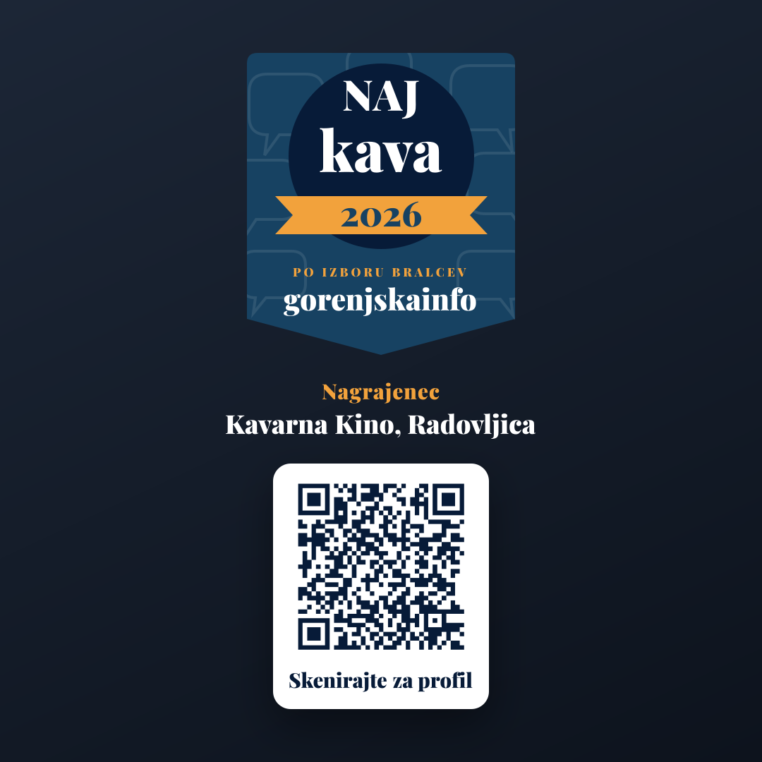 Predogled (Instagram / FB objava) za Kavarna Kino, Radovljica